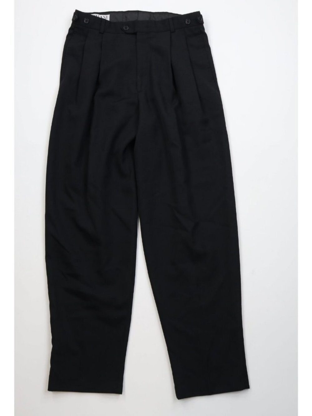 Vtg 80s Hollywood Regency Mens 32x32 Rayon Gabardine High Waisted Chino Pants